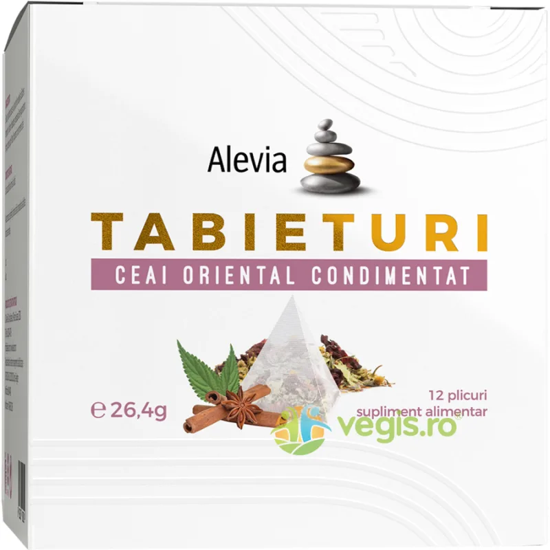 Tabieturi Ceai Oriental Condimentat 12 plicuri piramida ALEVIA — preț și oferte