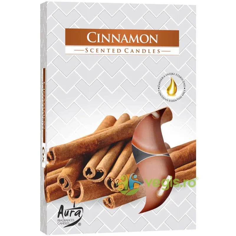 Set Lumanari Tip Pastila Aroma Scortisoara 6 buc. BISPOL — preț și oferte