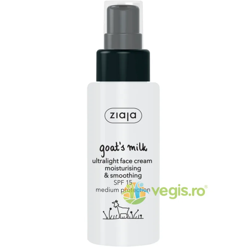 Crema de Fata Ultralight Cu Lapte de Capra SPF 15 50ml — preț și oferte