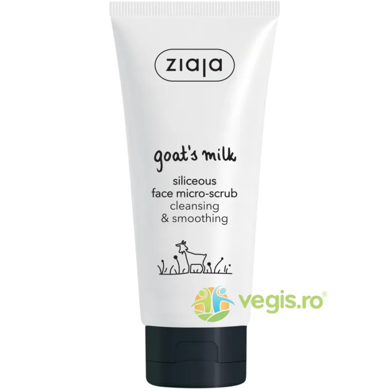 Scrub Microcristalin cu Siliciu pentru Fata cu Lapte de Capra 75ml ZIAJA — preț și oferte