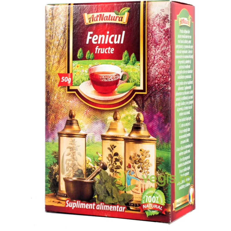 Ceai Fenicul Fructe 50g ADNATURA — preț și oferte
