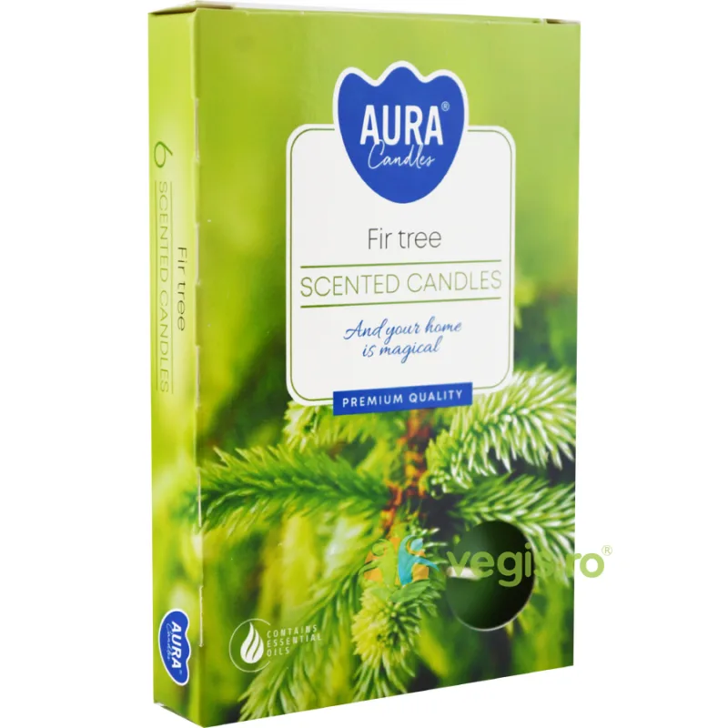 Set Lumanari Tip Pastila Aroma Brad 6 buc. BISPOL — preț și oferte