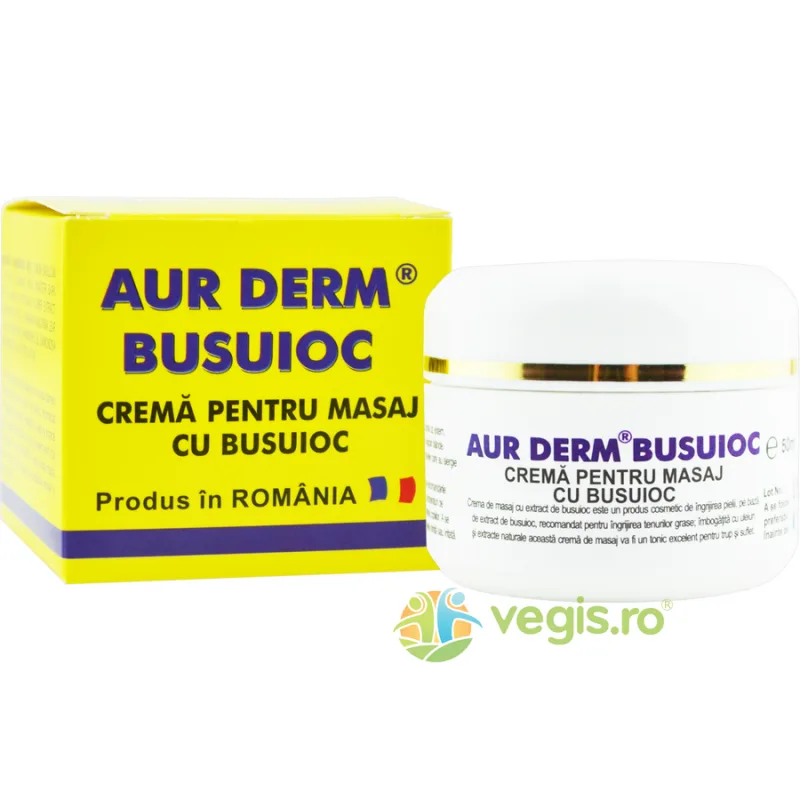 Crema pentru Masaj cu Busuioc Aur Derm 50ml — preț și oferte
