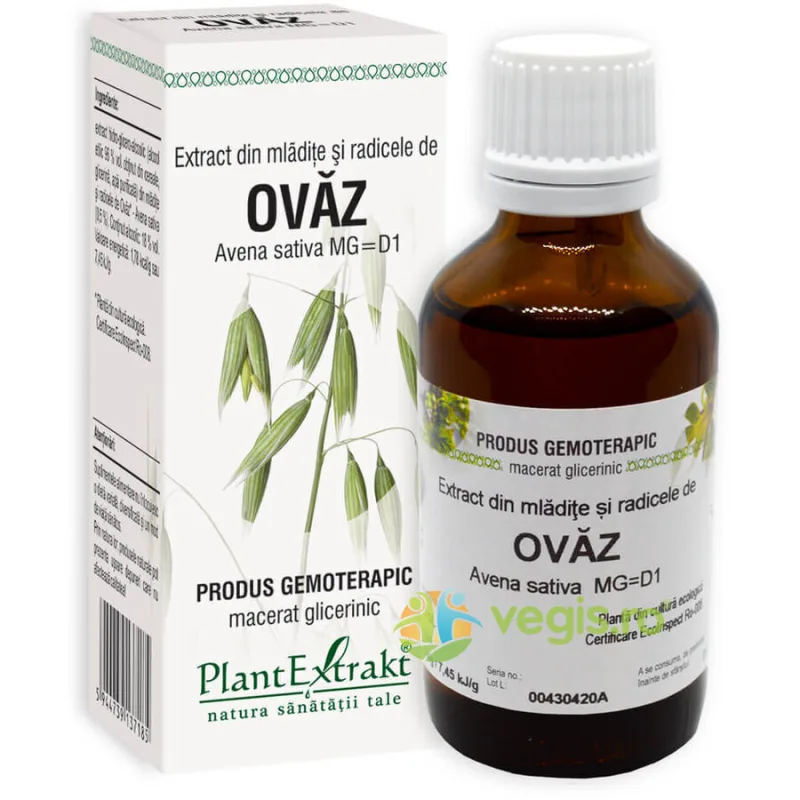 Extract din Mladite si Radicele de Ovaz 50ml PLANTEXTRAKT — preț și oferte
