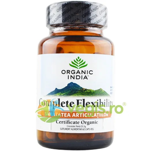 Complete Flexibility Sanatatea Articulatiilor 60cps vegetale ORGANIC INDIA — preț și oferte