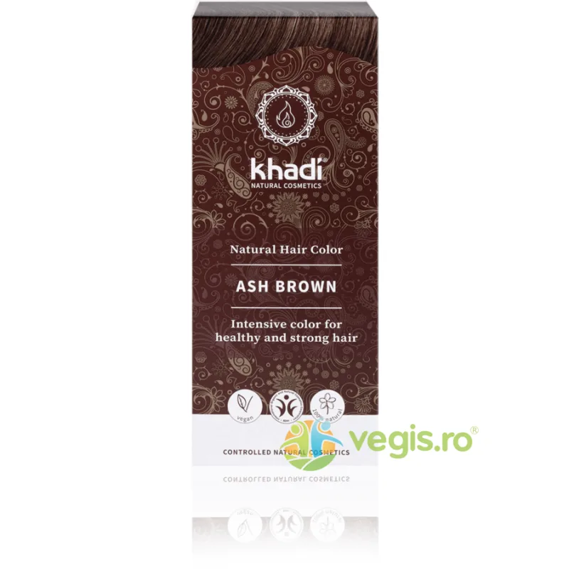 Vopsea de Par Naturala Saten Cenusiu 100g Khadi — preț și oferte