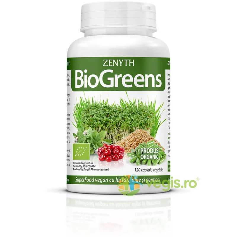 BioGreens Ecologic/Bio 120cps Zenyth — preț și oferte