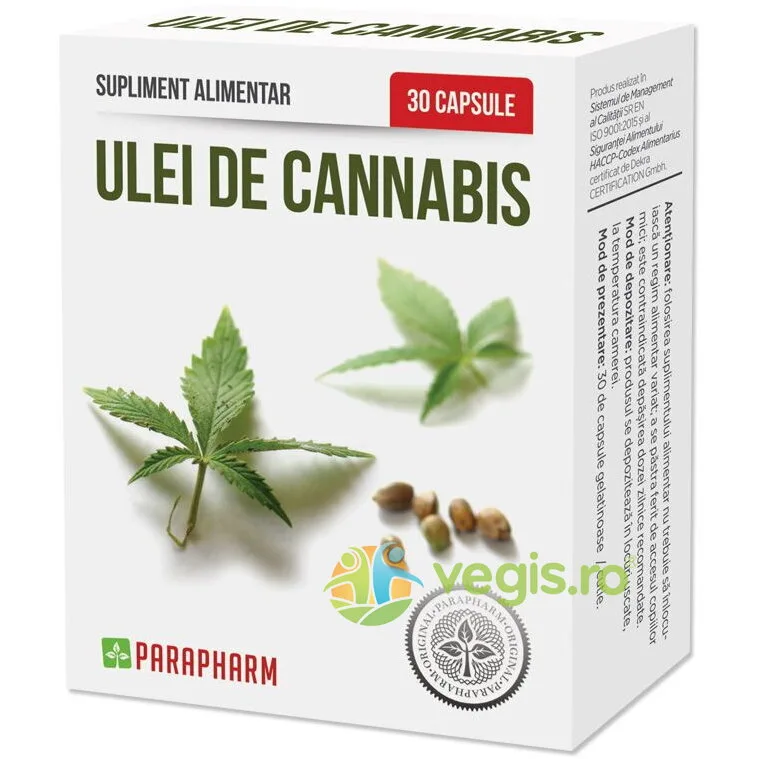 Ulei de Canabis 30cps Quantum Parapharm — preț și oferte