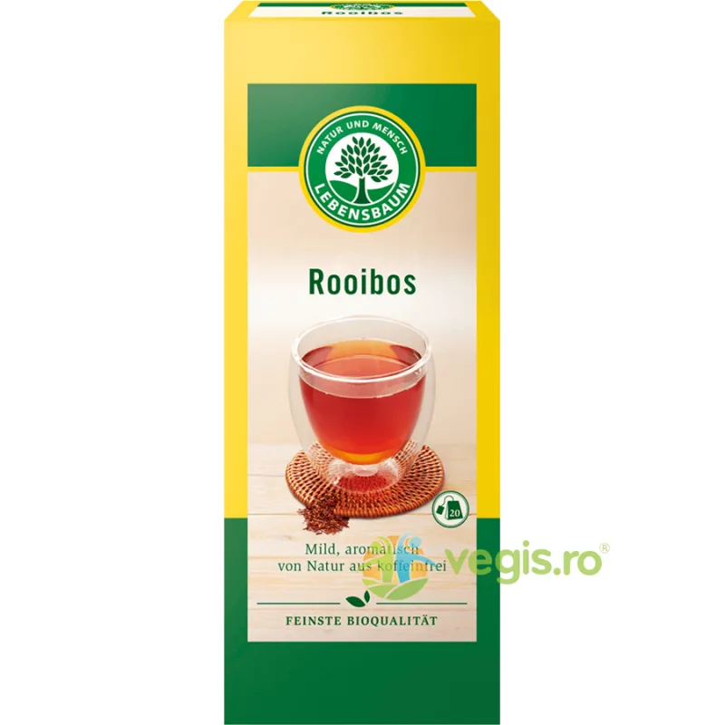 Ceai Rooibos Ecologic/Bio 20 plicuri - 30g LEBENSBAUM — preț și oferte