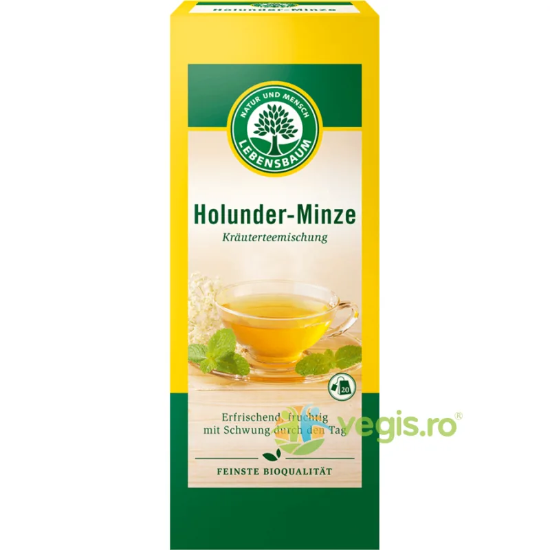 Ceai de Soc cu Menta Ecologic/Bio 20 plicuri - 30g LEBENSBAUM — preț și oferte
