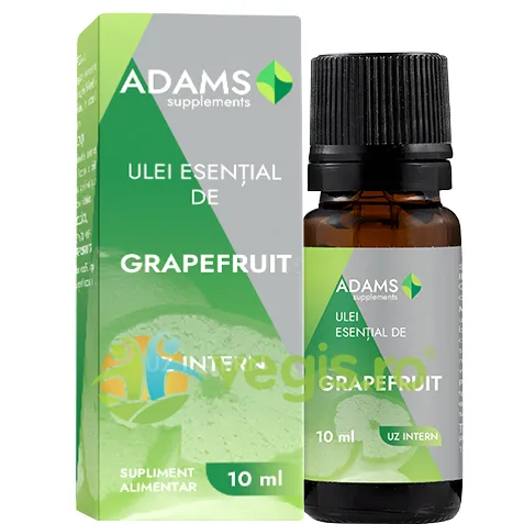 Ulei Esential de Grapefruit pentru Uz Intern 10ml ADAMS VISION — preț și oferte