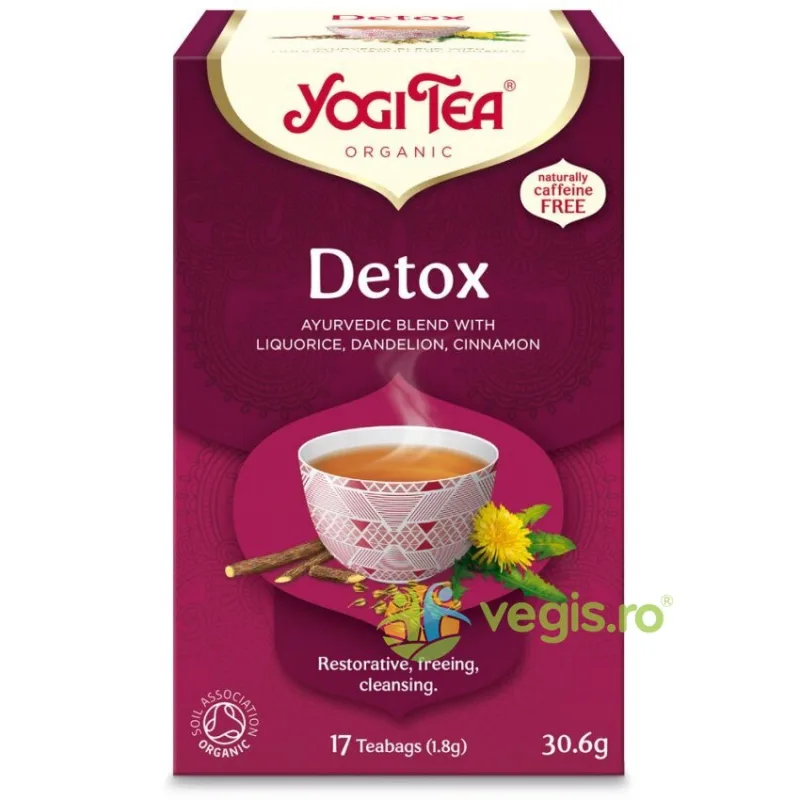 Ceai Detox Ecologic/Bio 17dz 30.6g YOGI TEA — preț și oferte