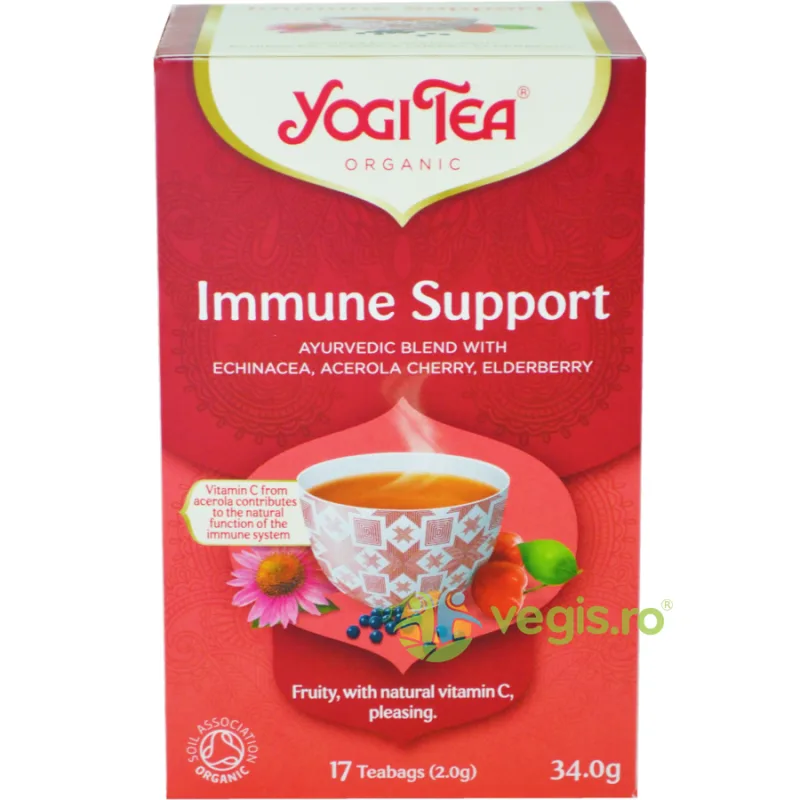 Ceai Imunitate (Immune Support) Ecologic/Bio 17dz 34g YOGI TEA — preț și oferte