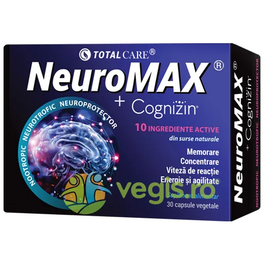 Neuromax + Cognizin 30cps vegetale COSMO PHARM — preț și oferte