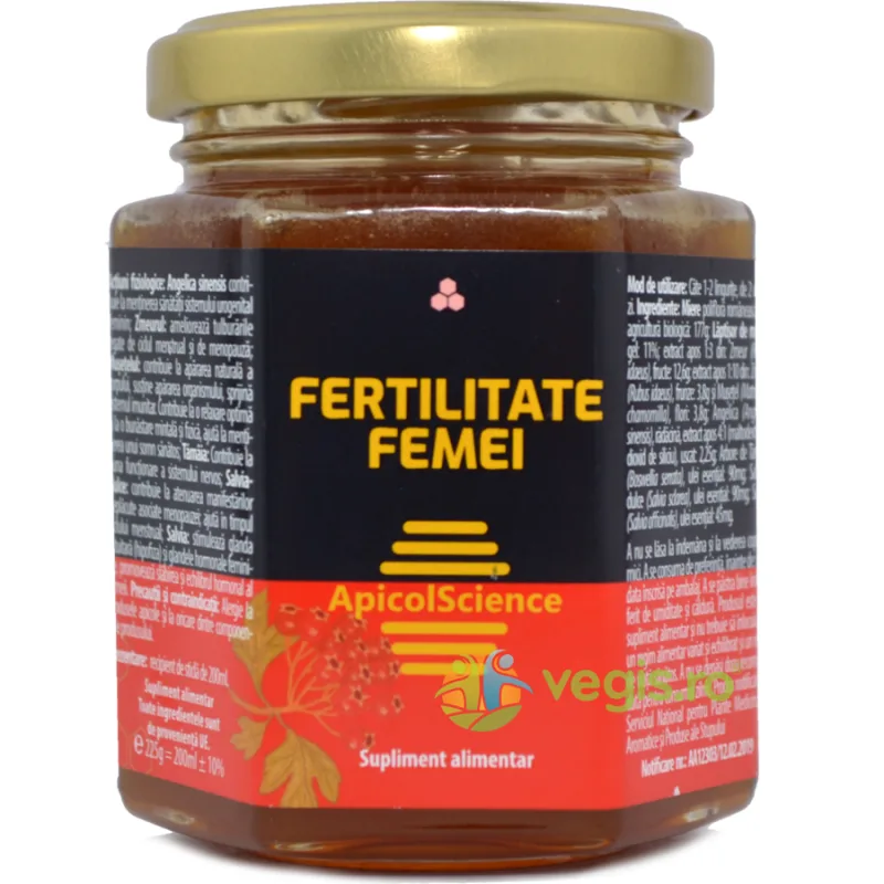 Fertilitate Femei 225g APICOLSCIENCE — preț și oferte