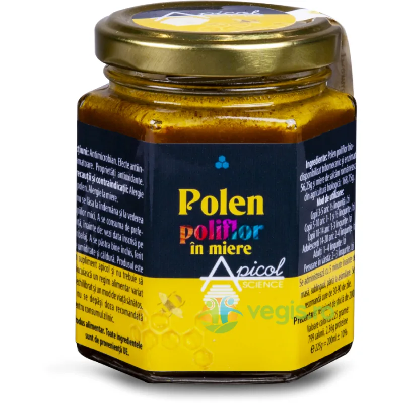 Polen Poliflor in Miere 225g APICOLSCIENCE — preț și oferte