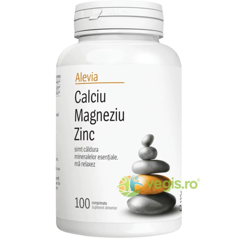Calciu Magneziu Zinc 100cpr ALEVIA — preț și oferte