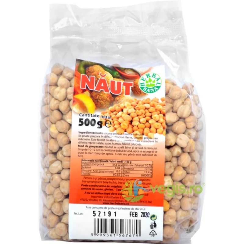 Naut Intreg 500g Herbavit — preț și oferte