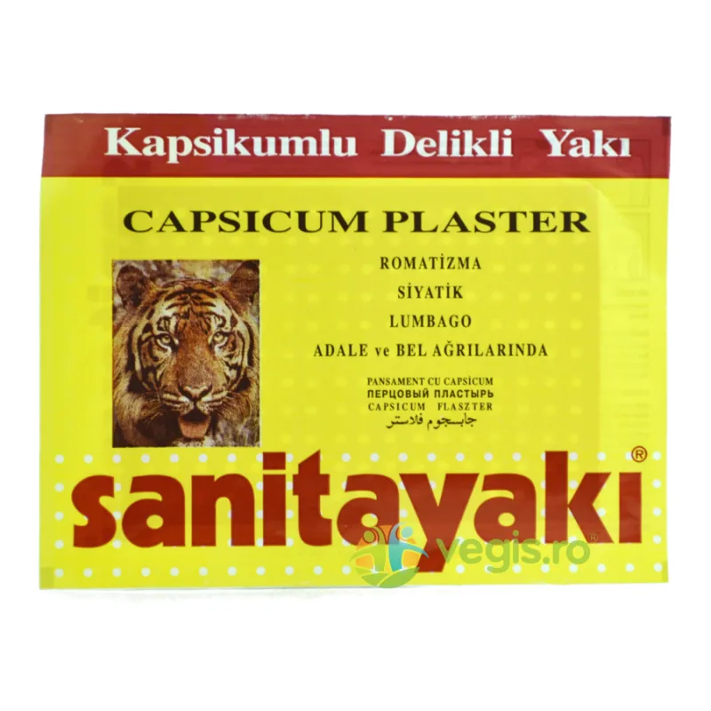 Plasture Antireumatic cu Ardei Iute Sanitayaki 17X12cm TURDA PHARM — preț și oferte