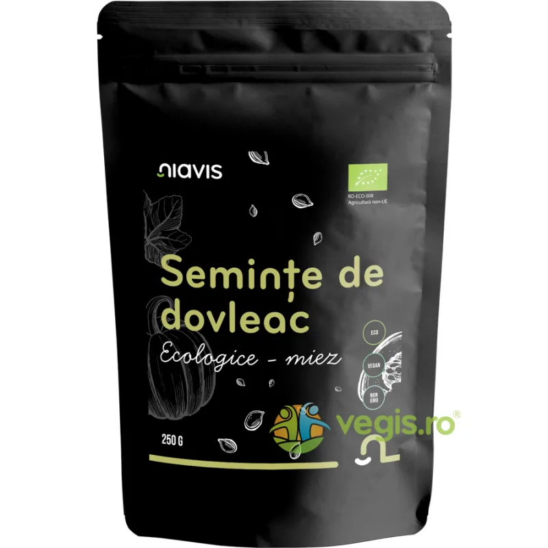 Seminte Crude de Dovleac Ecologice/Bio 250g NIAVIS — preț și oferte