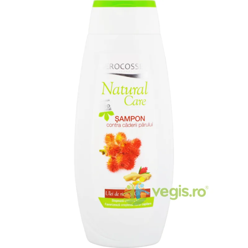 Sampon Contra Caderii Parului cu Ulei de Ricin si Ghimbir Natural Care 400ml GEROCOSSEN — preț și oferte