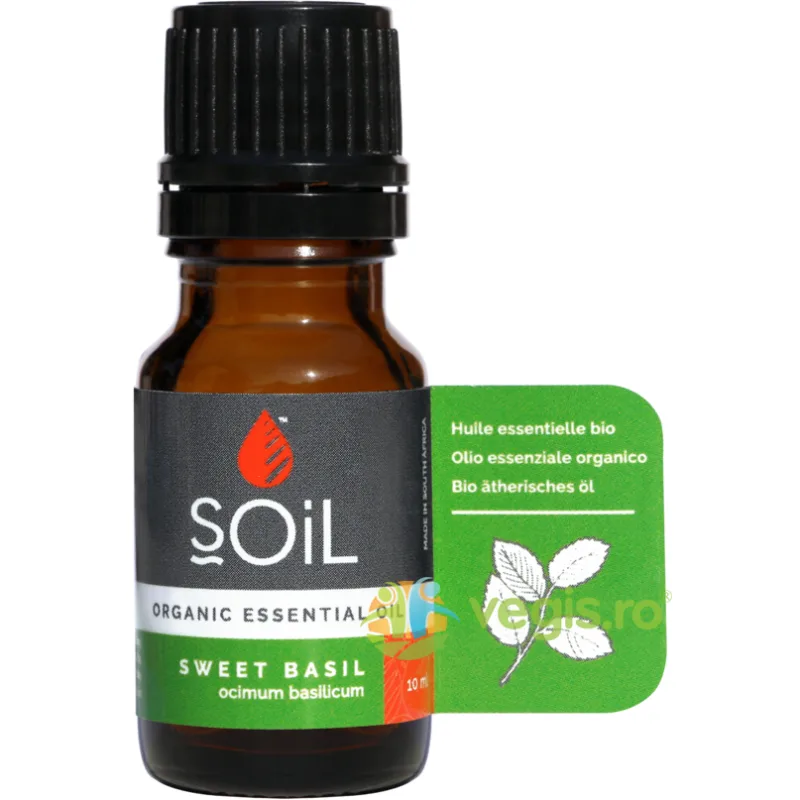 Ulei Esential de Busuioc (Basil) Ecologic/Bio 10ml SOiL — preț și oferte