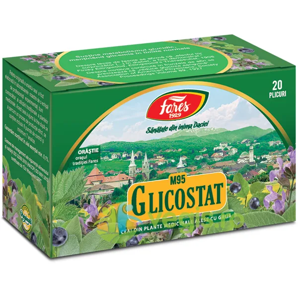 Ceai Glicostat (Diabet) 20dz FARES — preț și oferte