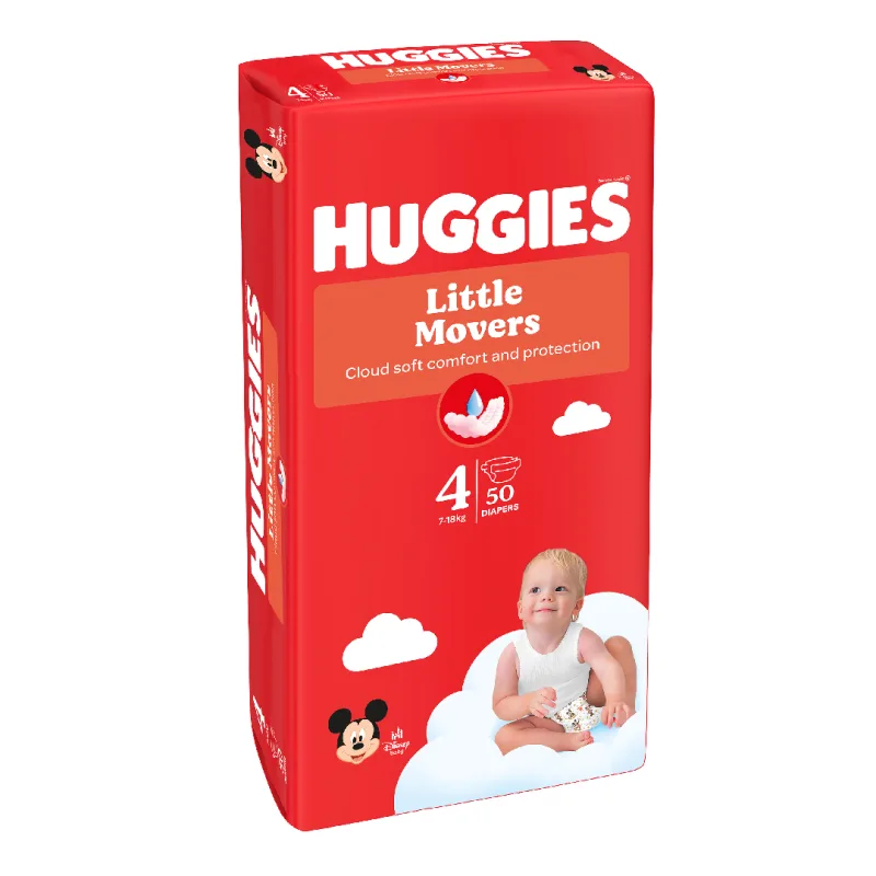 Scutece Ultra Comfort, Nr. 4, 7-18 kg, 50 bucati, Huggies — preț și oferte