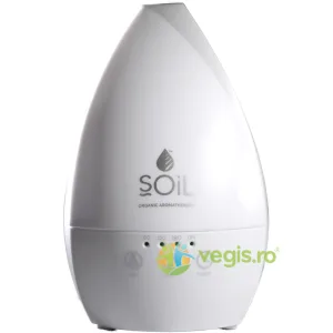 Difuzor Alb de Aromaterapie Ultrasonic cu Lampa Led