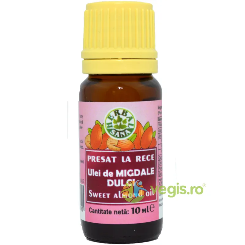Ulei de Migdale Dulci Presat la Rece 10ml Herbavit — preț și oferte