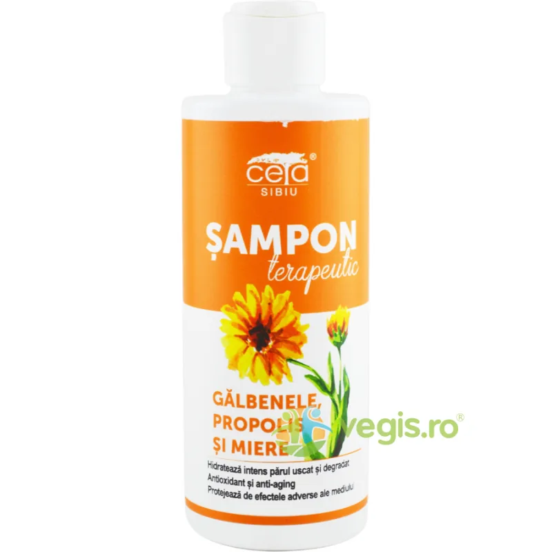 Sampon Terapeutic cu Galbenele, Propolis si Miere 200ml Ceta Sibiu — preț și oferte