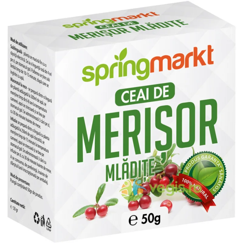 Ceai de Merisor Mladite 50g springmarkt — preț și oferte
