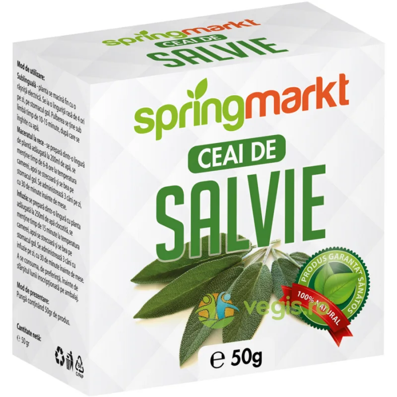 Ceai de Salvie 50g springmarkt — preț și oferte