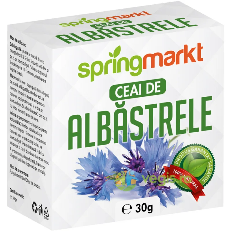 Ceai de Albastrele Flori 30g springmarkt — preț și oferte