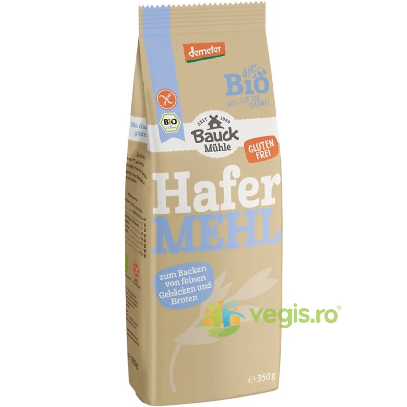 Faina de Ovaz fara Gluten Ecologica/Bio 350g BAUCKHOF — preț și oferte