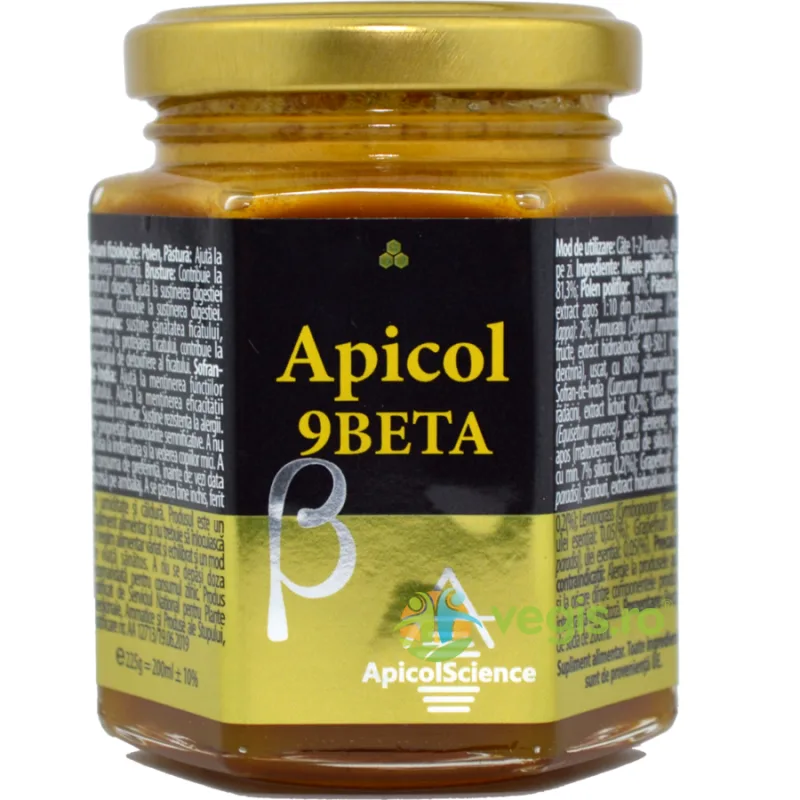 Mierea Galbena Apicol9Beta 200ml APICOLSCIENCE — preț și oferte
