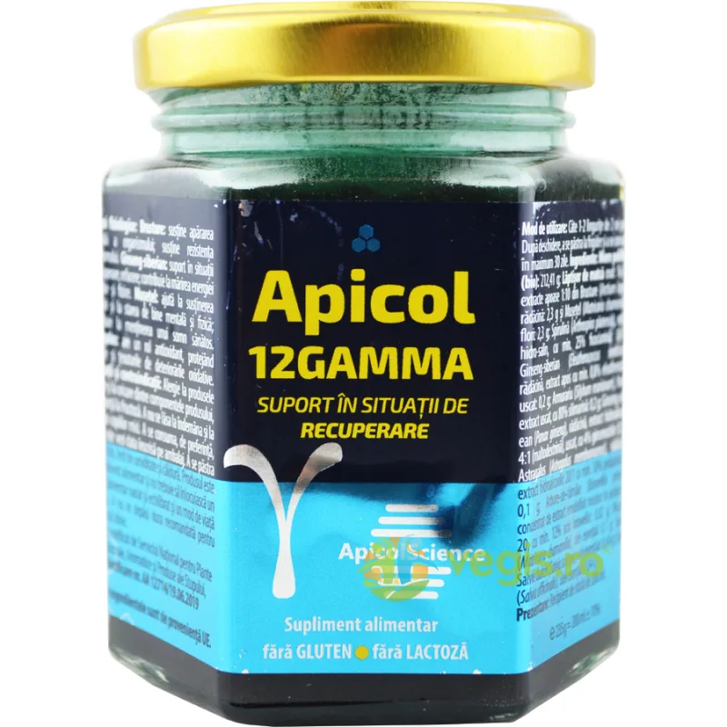 Miere Albastra cu Spirulina si Tamaie Apicol12Gamma 200ml APICOLSCIENCE — preț și oferte