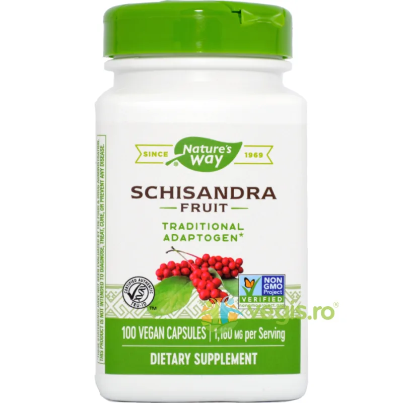 Schizandra Fruit 100cps Secom, Nature's Way — preț și oferte