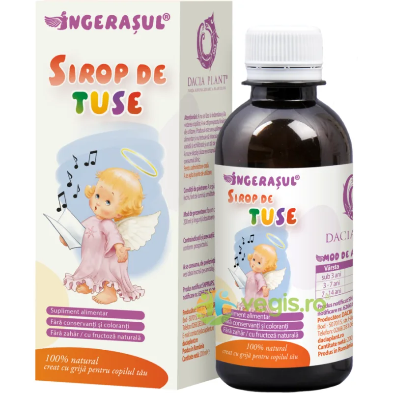 Sirop De Tuse Ingeras 200ml DACIA PLANT — preț și oferte