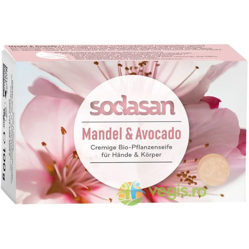 Sapun Crema cu Migdale si Avocado 100g Sodasan — preț și oferte