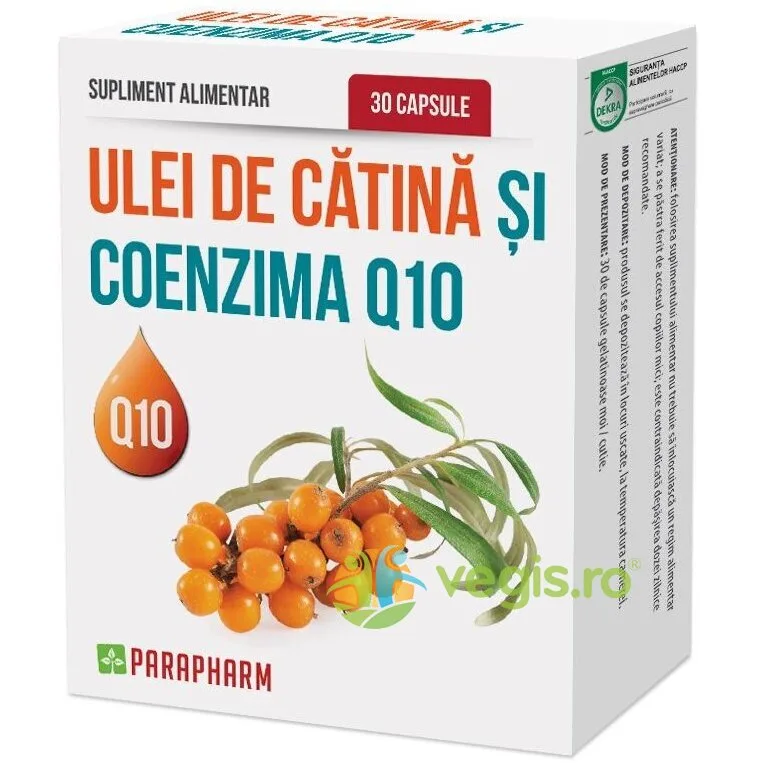 Ulei de Catina + Coenzima Q10 30cps Quantum Parapharm — preț și oferte