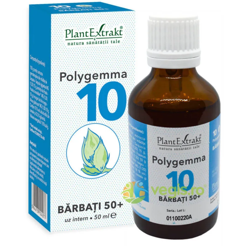 Polygemma 10 (Barbati 50+) 50ml PLANTEXTRAKT — preț și oferte