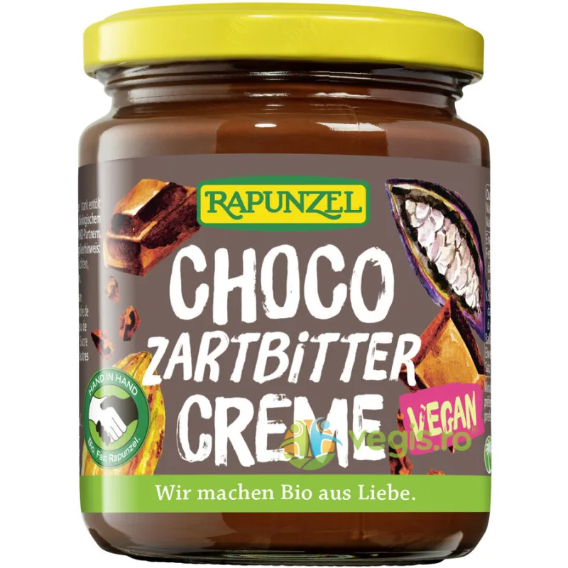 Choco - Crema Cu Ciocolata Amaruie Vegana Ecologica/Bio 250g Rapunzel — preț și oferte