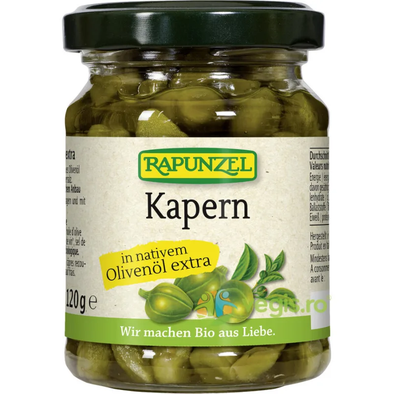 Capere in Ulei de Masline Ecologice/Bio 120g Rapunzel — preț și oferte
