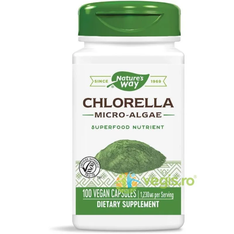 Chlorella Micro-Alge 410mg 100cps Secom, Nature's Way — preț și oferte
