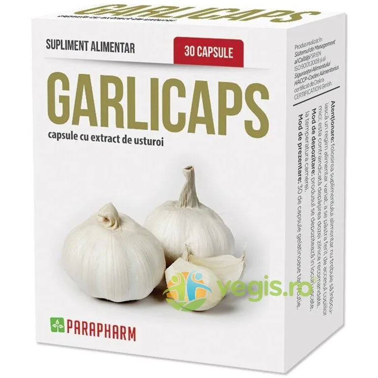 Garlicaps - Capsule Cu Extract De Usturoi 30cps Quantum Parapharm — preț și oferte