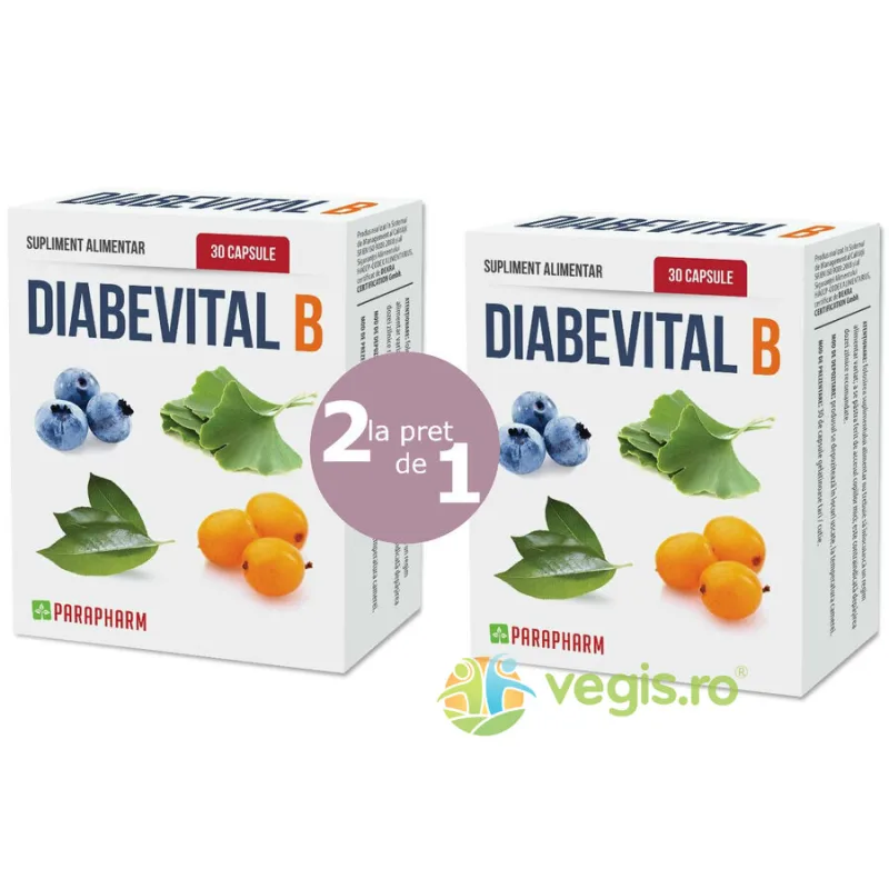 Pachet Diabevital B 30cps+30cps Quantum Parapharm — preț și oferte