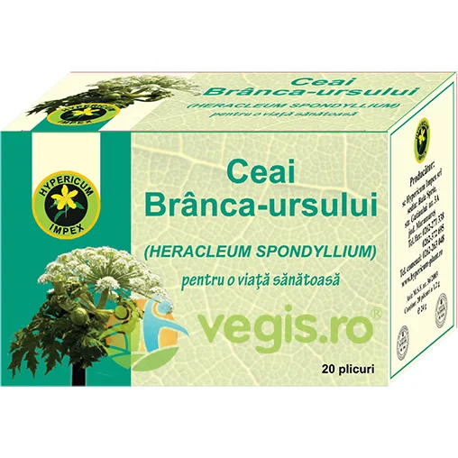 Ceai Branca Ursului 20dz Hypericum — preț și oferte