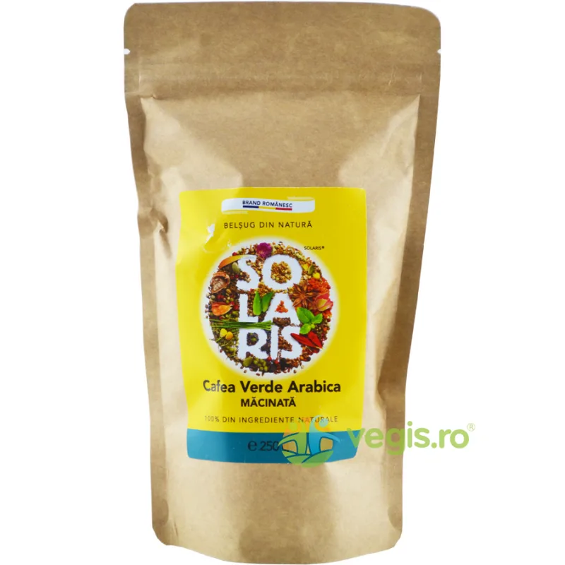 Cafea Verde Arabica Macinata 250g SOLARIS — preț și oferte