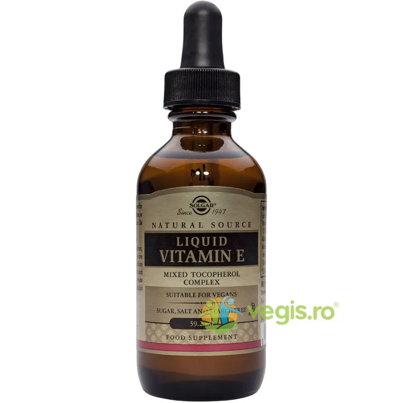 Liquid Vitamin E (Vitamina E lichida) 59.2ml SOLGAR — preț și oferte
